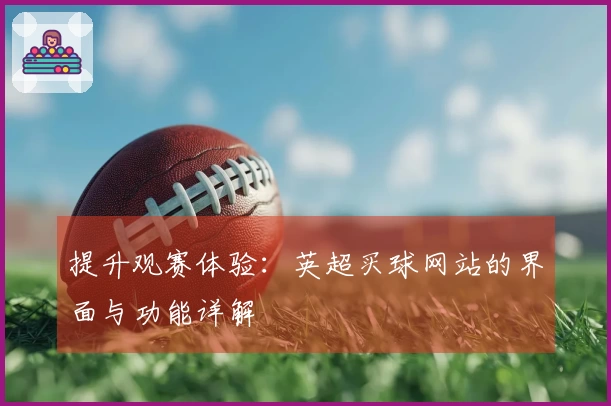 提升观赛体验：英超买球网站的界面与功能详解